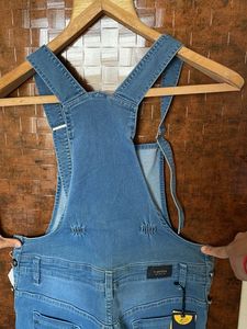 girls denim full dungarees