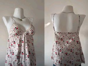 Cute Star Print Camisole Top