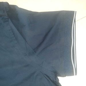 Rare ZARA Men's Slim Fit Henley Navy Blue Shirt