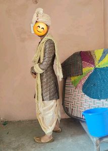 Men's indo western with dhoti dupatta
