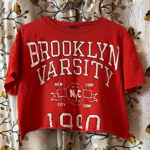 Brooklyn Varsity Cropped T-Shirt