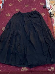 Black Tiered Maxi Skirt