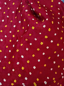 Authentic Vibrant Bandhani Silk Dupatta