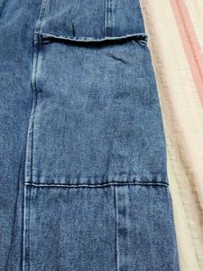 Denim Blue Cargo Joggers