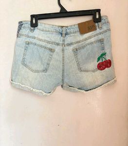 Light Wash Denim Shorts