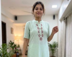 Elegant Light Green Kurta with Embroidery