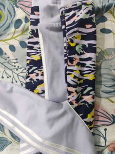 Adidas Infant Floral Zebra Print Tracksuit Set
