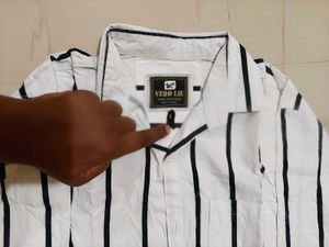 Striped Long Sleeve Button-Up Shirt