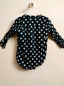 🔥BUY1GET1🔥black regular fit shirt for women ( My