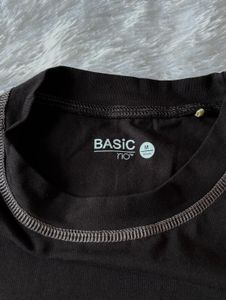Rio Black Cropped T-Shirt