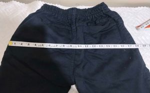 kid's Black Cargo Shorts