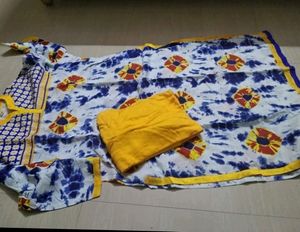tie and dye bandhni plazo suit