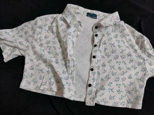 Floral Cropped Shirt