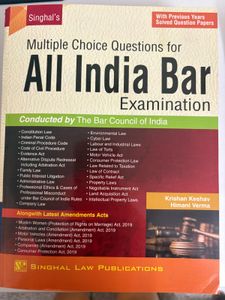 Singhal’s MCQ for All India Bar Exam