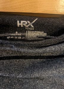 HRX Gray Striped Top