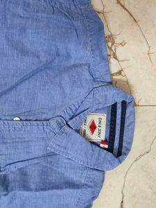 gini &amp; jony Blue Shirt