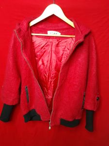Red❤ Jacket With Hoody (unisex)