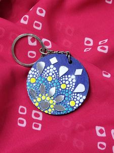 Hand-Painted Mandala Keychain