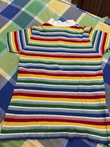 Colorful Striped Polo Shirt