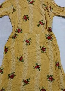 Floral Print Anarkali Kurta