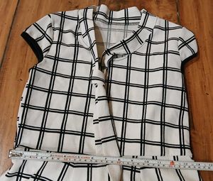 Checkered Fit &amp; Flare Mini Dress
