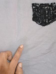 Crop Top With Sequence Work