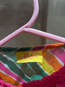 Colorful Striped Kurta with Pom-Pom Detail