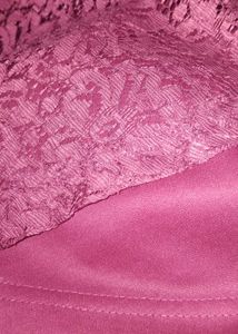 Elegant Mauve Lace Dress