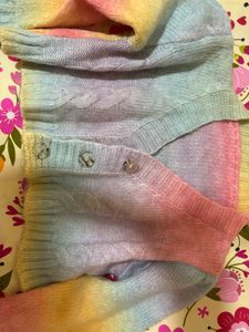 Rainbow Ombre Cardigan 🌈 🧶