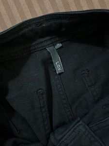 Westside Wide Leg Black Denim Pants