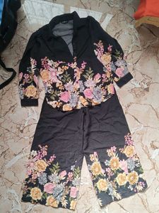 Floral Print Wide-Leg Jumpsuit