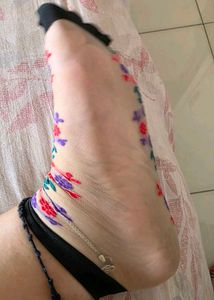 Artistic Printed Sheer Socks