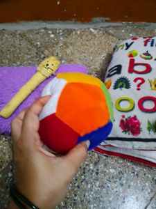 Kids soft ball new,pencil holder, cushion book, pi