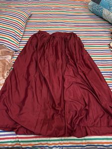 Embroidered Maroon Lehenga Set