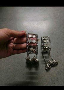Navratri Bangle Bracelet Oxidized
