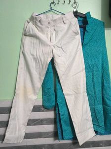 Comfortable Cotton Pants with kurta used just 2 ti