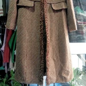 Vintage-Style Tweed Coat