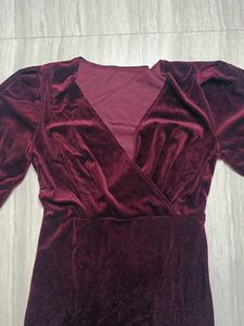Velvet Long Sleeve Dress