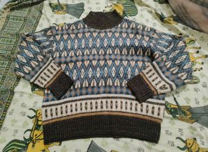 Shimmer Cozy Fair Isle Knit Sweater