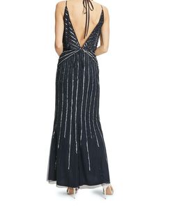 Sparkling Sequin Embellished Evening Gown