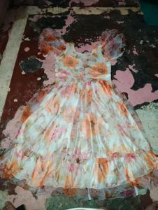 Beautiful Floral Print Gown