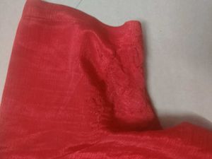 Vibrant Red Silk Blouse