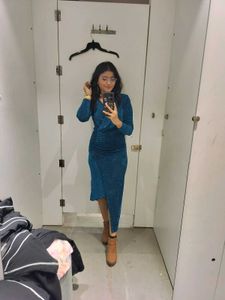 Sparkling Teal Blue Bodycon Dress