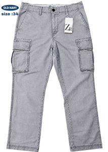 Old Navy Grey Cargo Pants Size 34