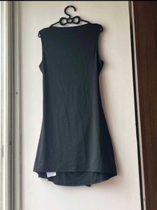 Chic Black Dress with Bow Accents