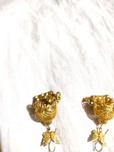 Golden Earrings Combo Set Of 2
