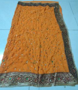 Orange Embroidered Blouse