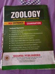 Zoology for MSC Entrance Exam