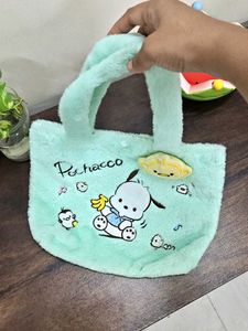 Sea Green - Pochacco Fur Tote Bag