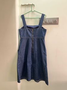 Denim Pinafore Dress